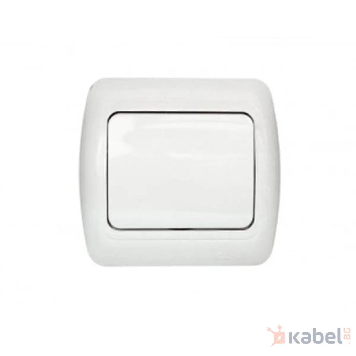 Единичен ел. ключ Бял схема СХ 1 за осветление