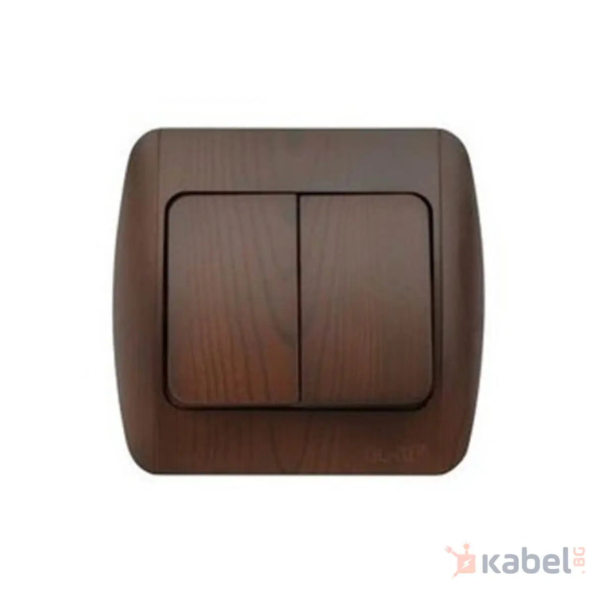 Двоен ел. ключ Орех Кафяв схема СХ 5 сериен