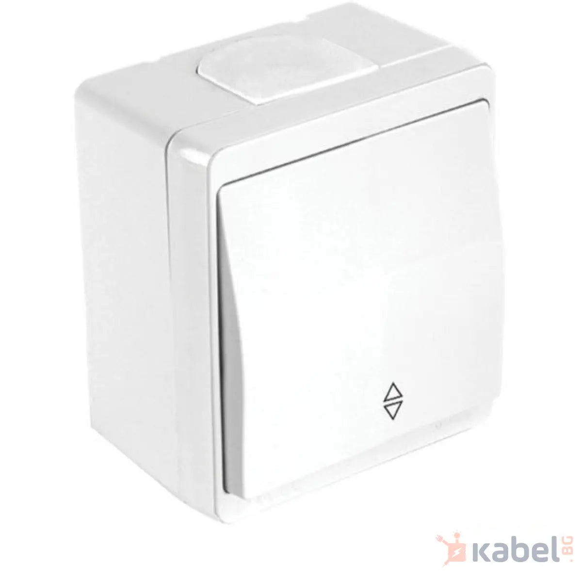 Девиаторен ел. ключ Бял схема СХ 6 IP44