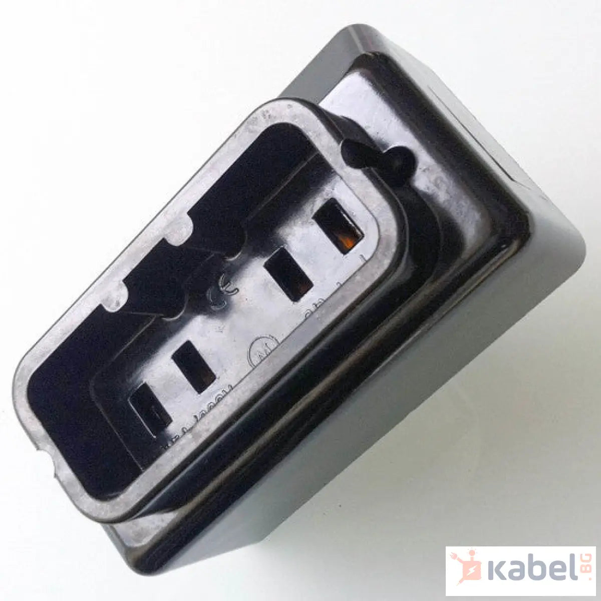 Промишлен контакт 4 пина Черен 25А IP20