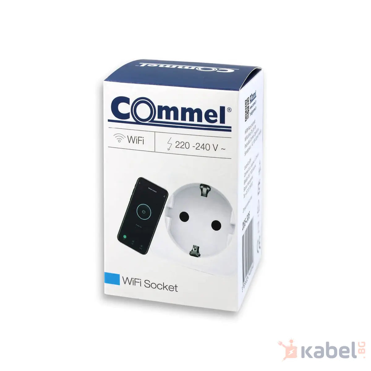 WiFi Смарт контакт Бял 16А Шуко Smart / умен, WiFi IP20 Smart