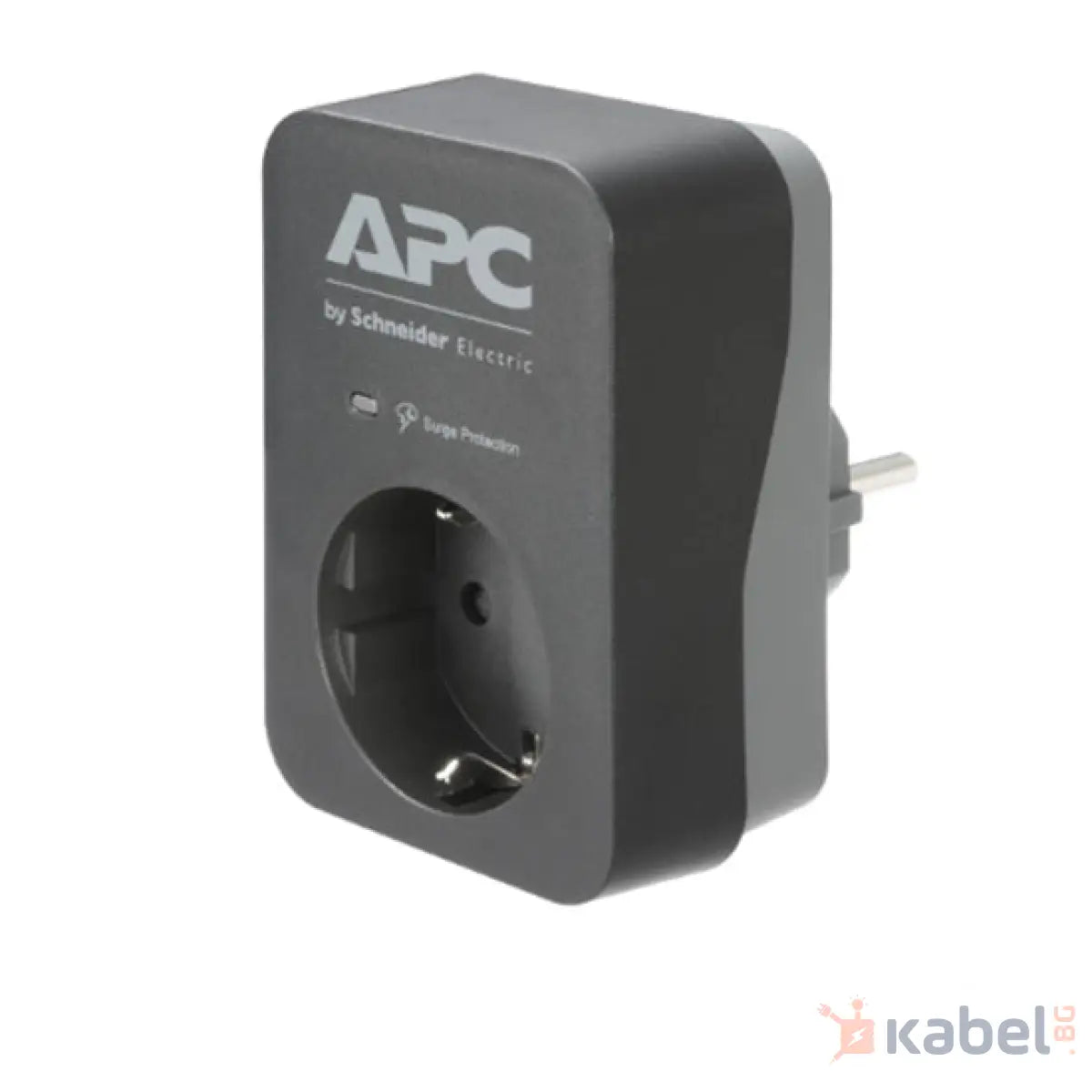 Единичен контакт Шнайдер Сив