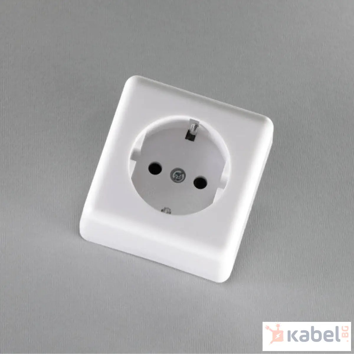 Единичен контакт Бял Външен - открит монтаж IP20