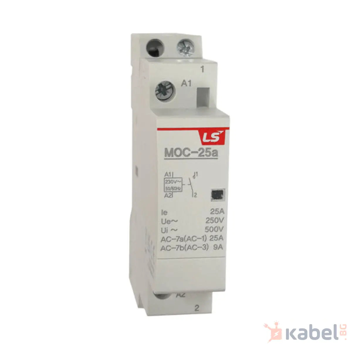 КОНТАКТОР 25A MOC-25a 1P 1NO 230V AC