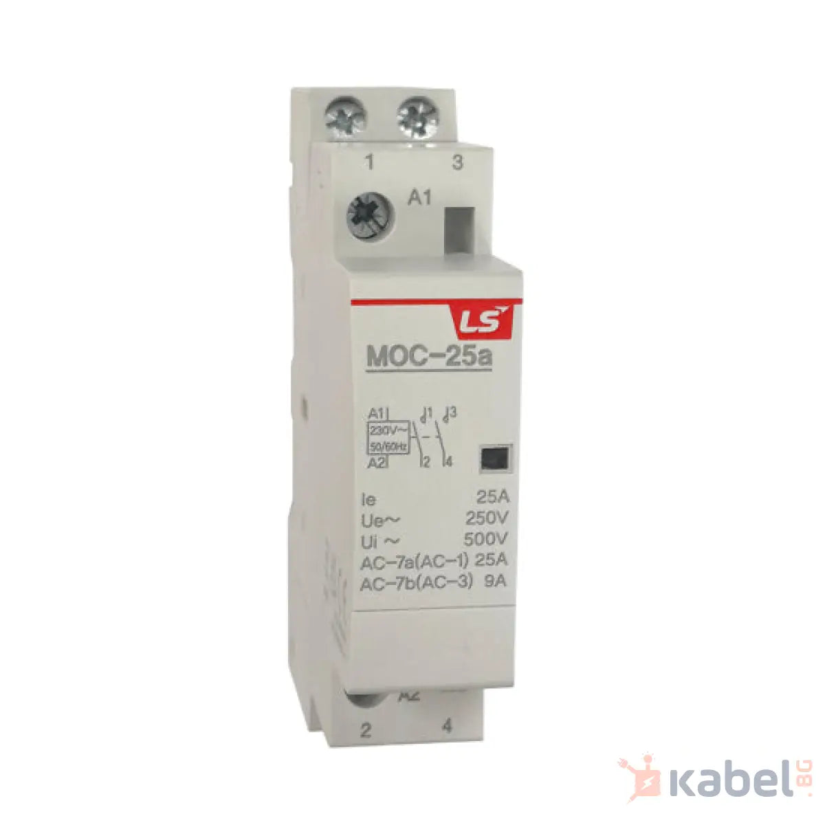 КОНТАКТОР 25A MOC-25a 2P 2NO 230V AC