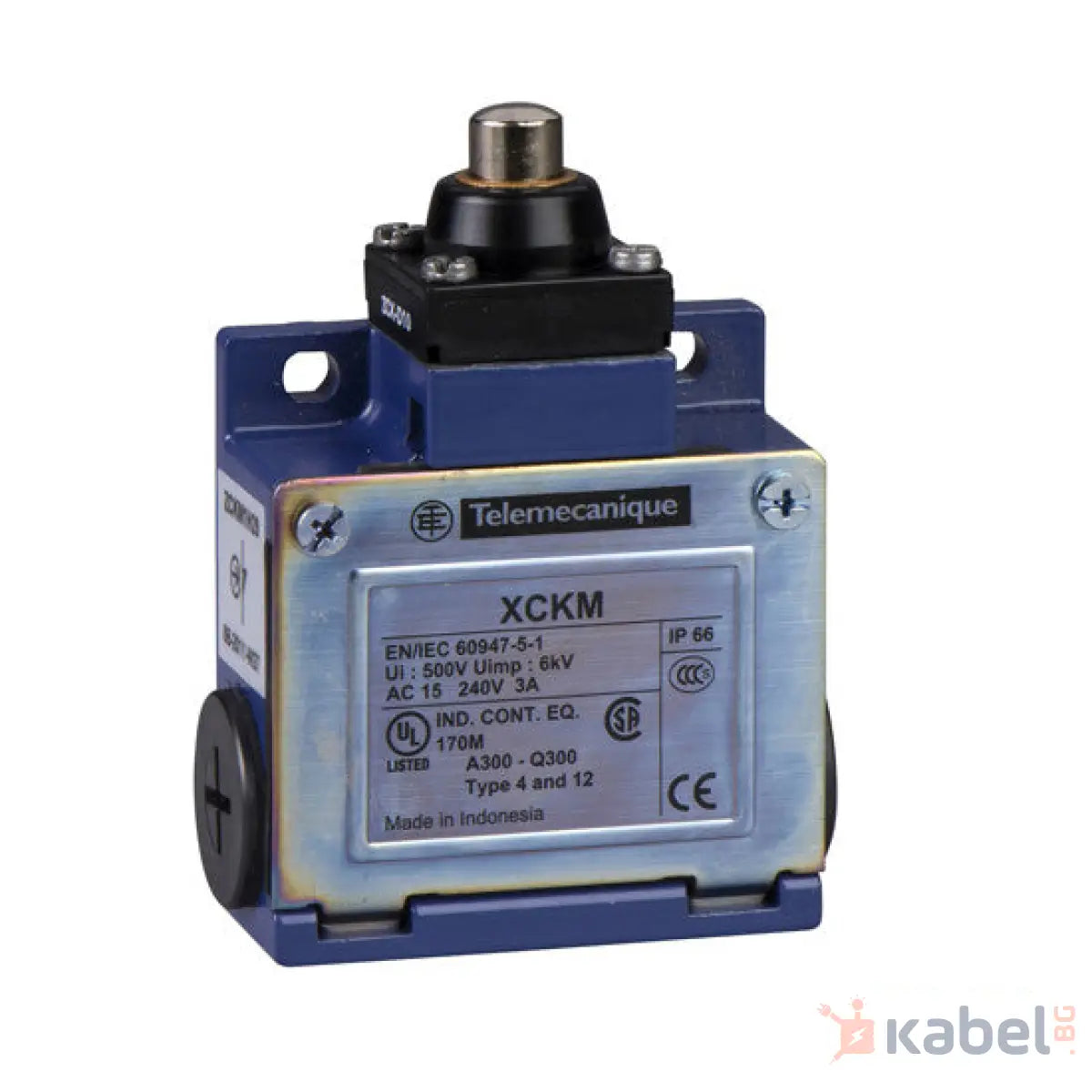 Краен изключвател Шнайдер SPDT-NO+NC, 3A/240VAC, незадържащ, ролка XCKM110