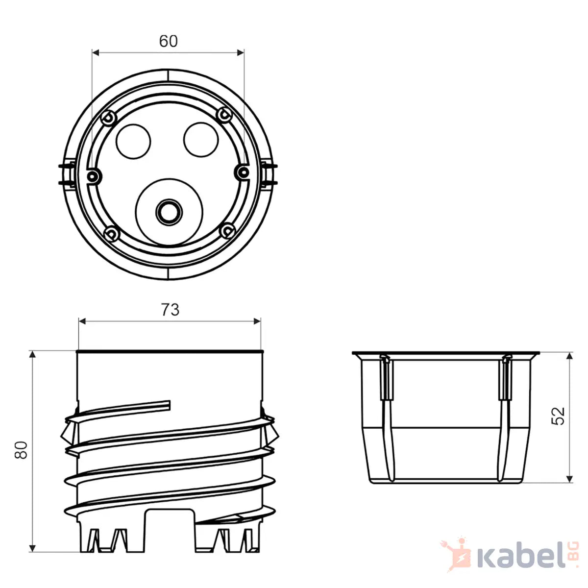КУТИЯ ЗА ТОПЛОИЗОЛАЦИЯ KEFZ80KB КОМПЛЕКТ