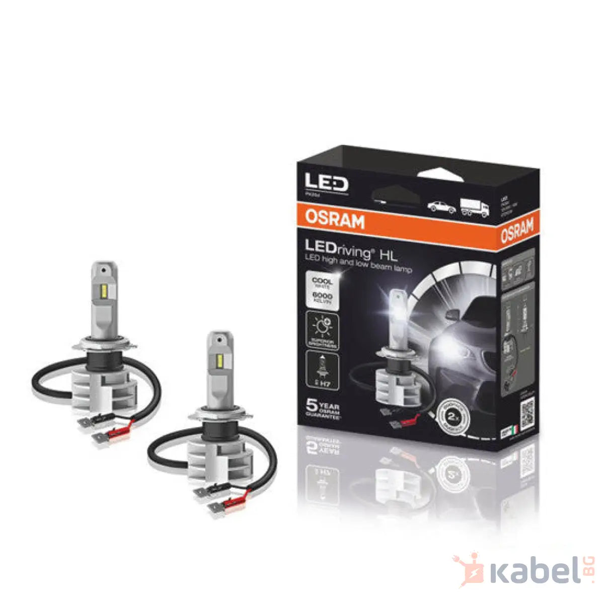 ЛАМПА АВТО LED 67210CW 14W,12V/24V,PX26d,H7,605084