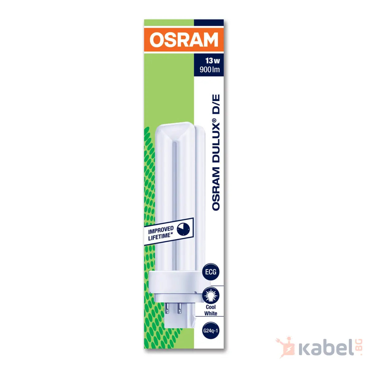 ЛАМПА КОМПАКТНА ЛУМИНИСЦЕНТНА DUL.D/E 13W/840 4000K,900lm 017594