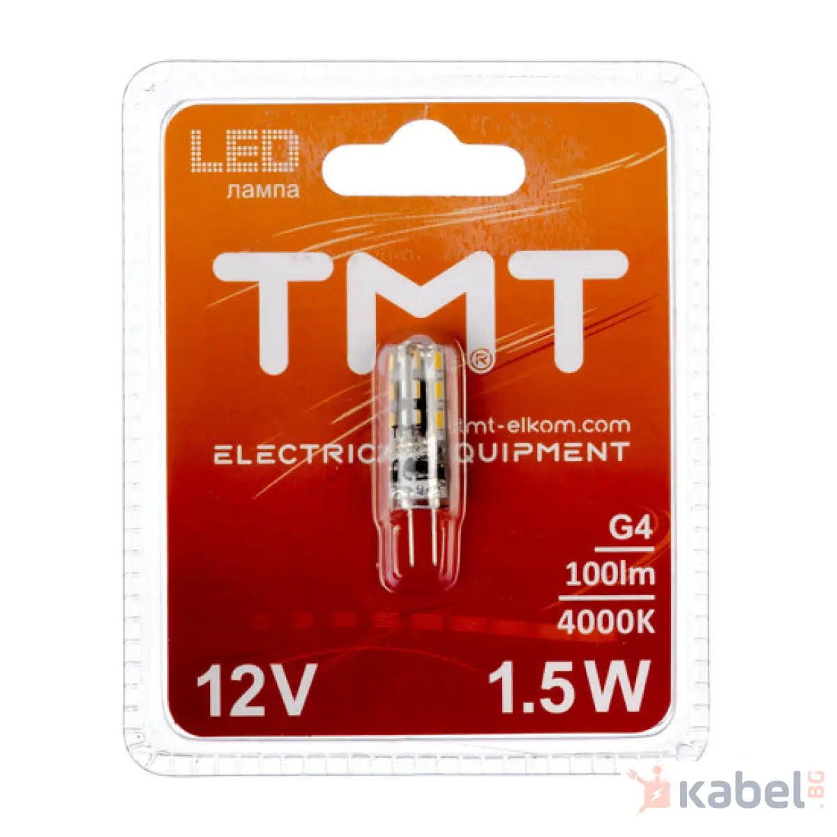 ЛАМПА LED 1.5W G4 4000K 100Lm 12V DC