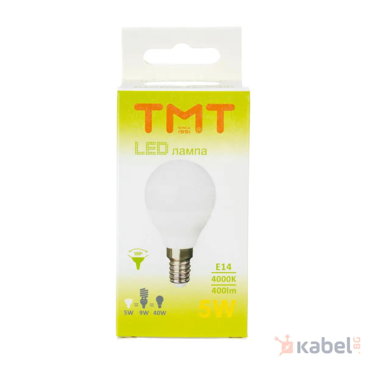 ЛАМПА LED 5W Е14 4000K 420Lm МАЛЪК БАЛОН