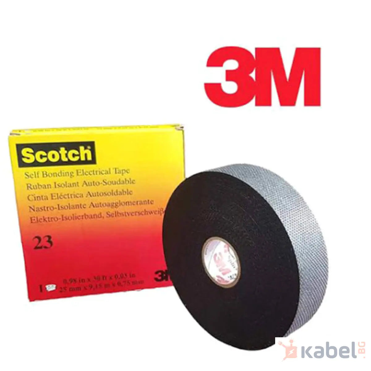 ИЗОЛИРБАНД 3M SCOTCH 23 4mх19mmх0.76mm ЧЕРЕН 3М
