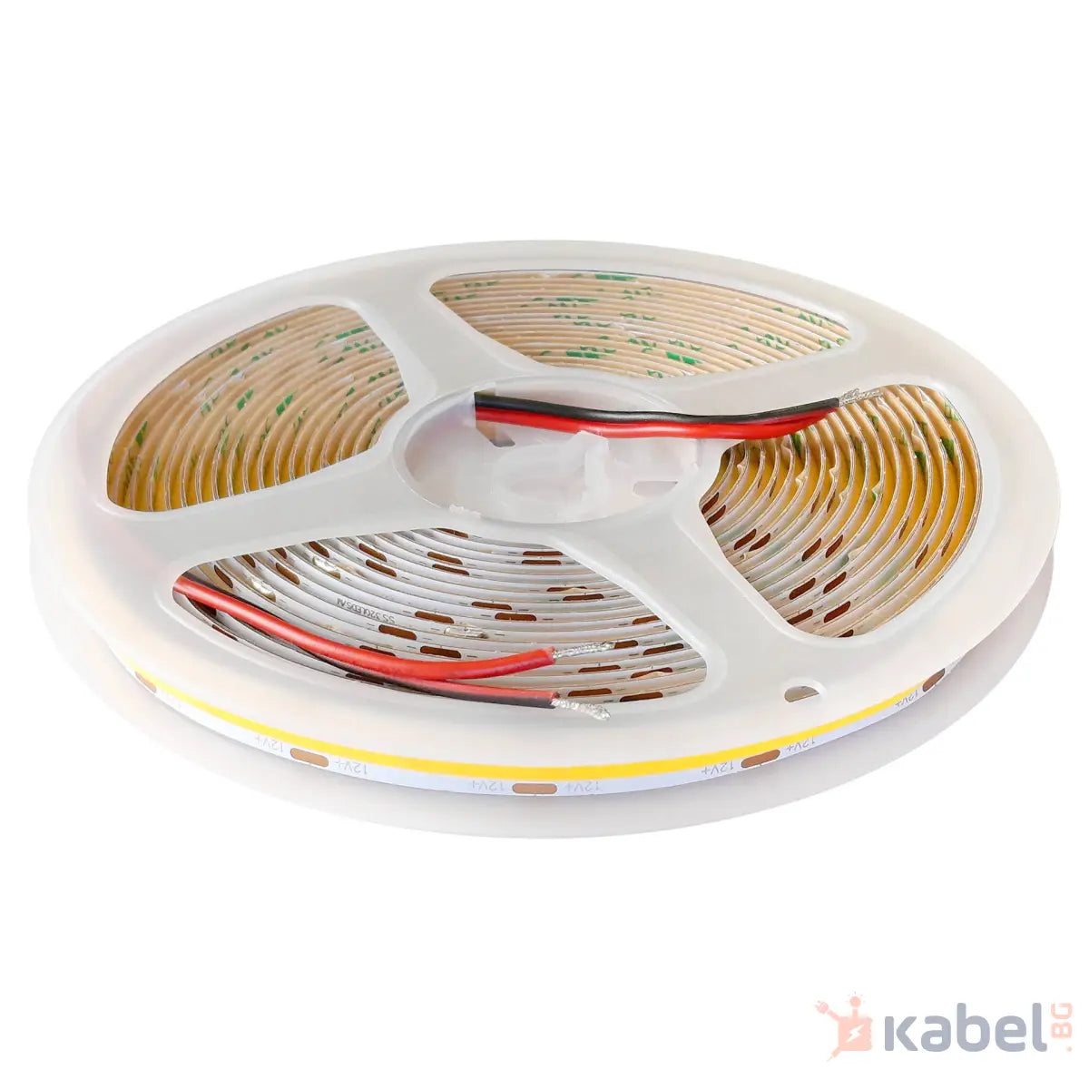 ЛЕНТА LED НЕУТРАЛНА (ДНЕВНА) 8w/1m 12V IP20 5м COB-320