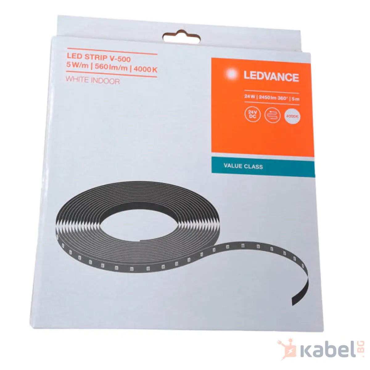 ЛЕНТА LED V-500/840/5 ,24W,4000K,24V,707832