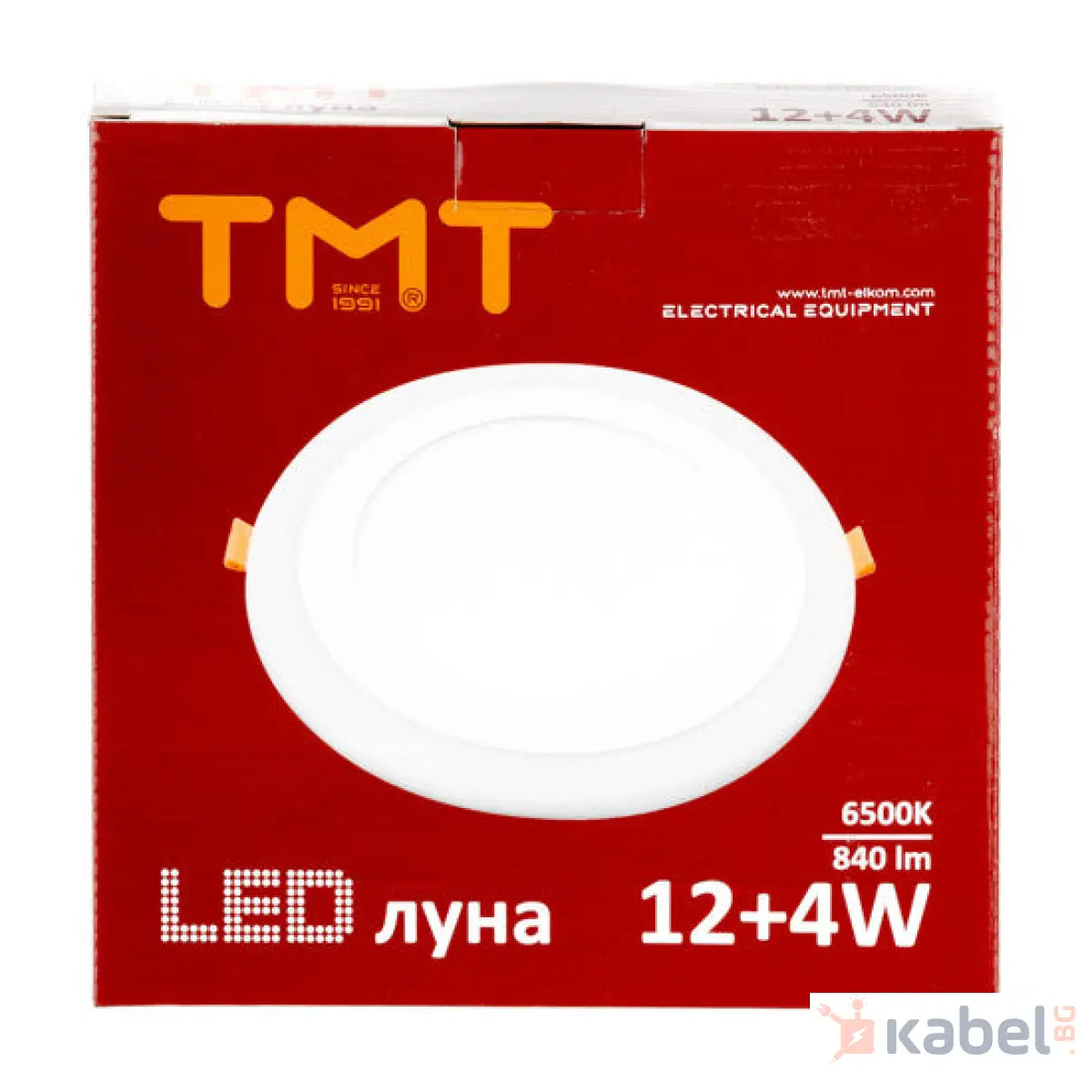 ЛУНА LED 12+4W БЯЛО+СИНЬО 840Lm 230V КРЪГ