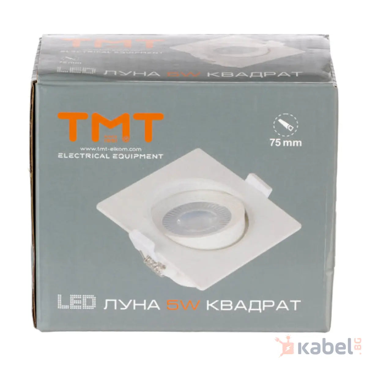 ЛУНА LED 5W 4000K 350-450Lm 230V ПОДВИЖНА КВАДРАТ