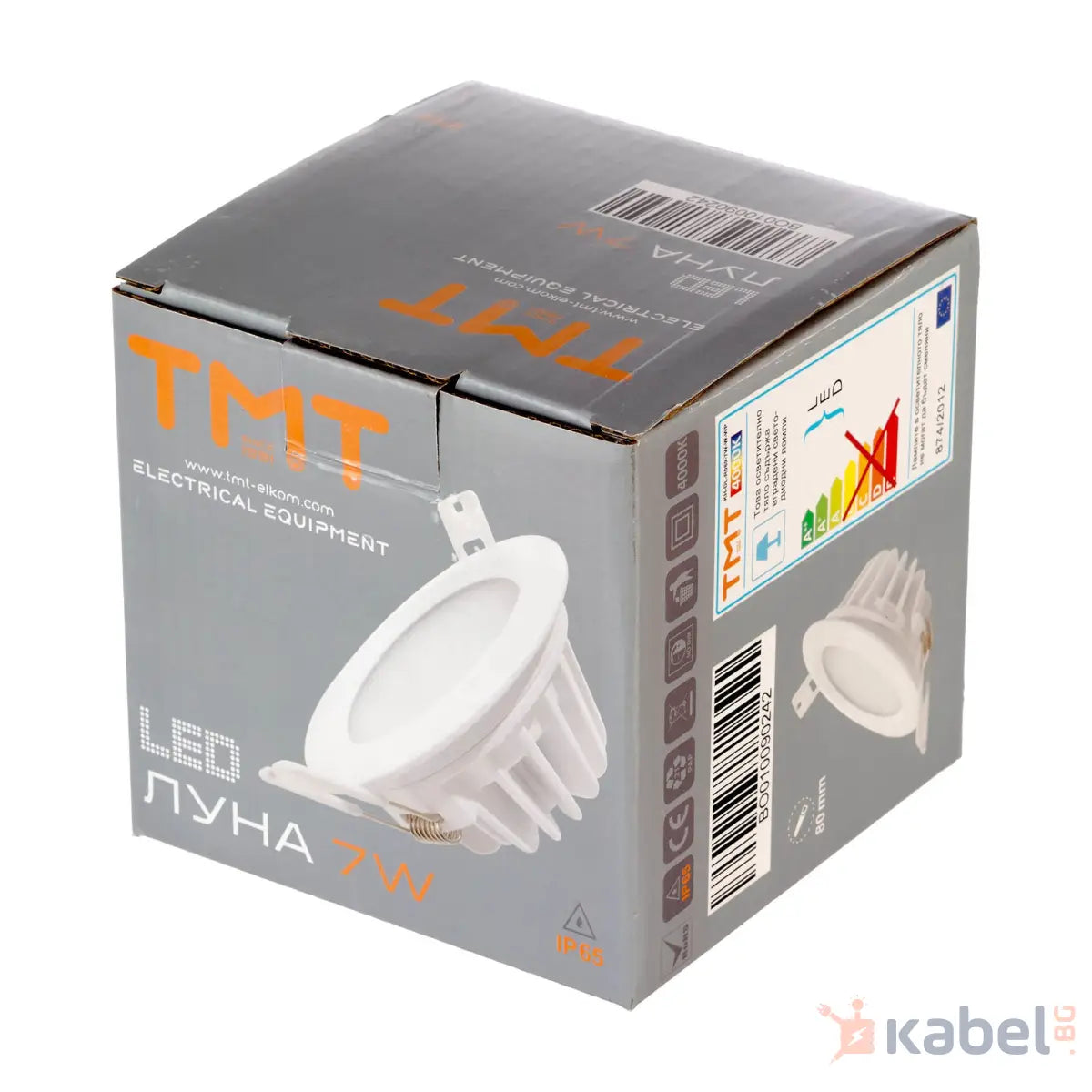 ЛУНА LED 7W 4000K 490Lm 230V IP65 Ф80 КРЪГ