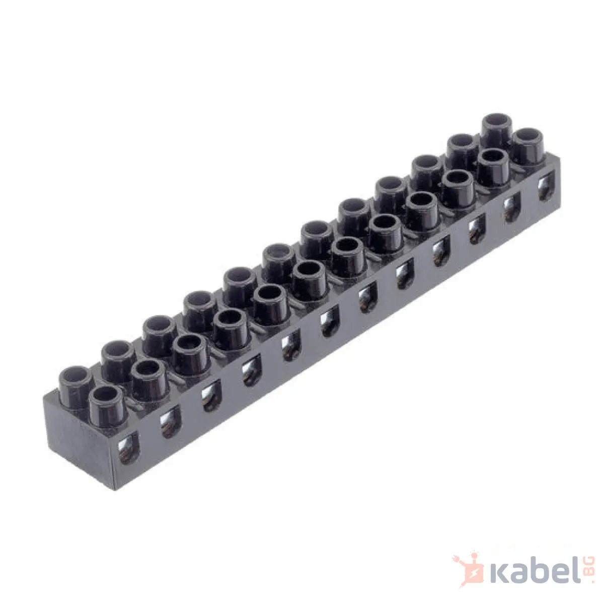 ЛУСТЕР КЛЕМА 4mm2 БАКЕЛИТ 1ПРЪЧКА-12БР.