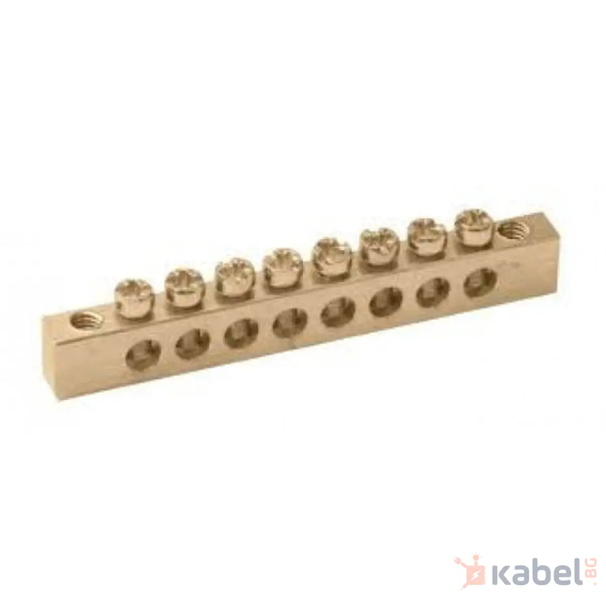 МЕСИНГОВА ШИНА НУЛЕВА E8х8 1m,144 отв.BL504