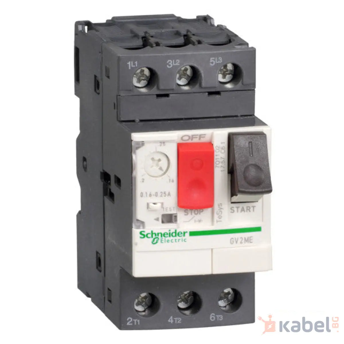Моторен прекъсвач 1 - 1.6 A 3 P 100 kA Шнайдер 5 kW Предпазител Schneider