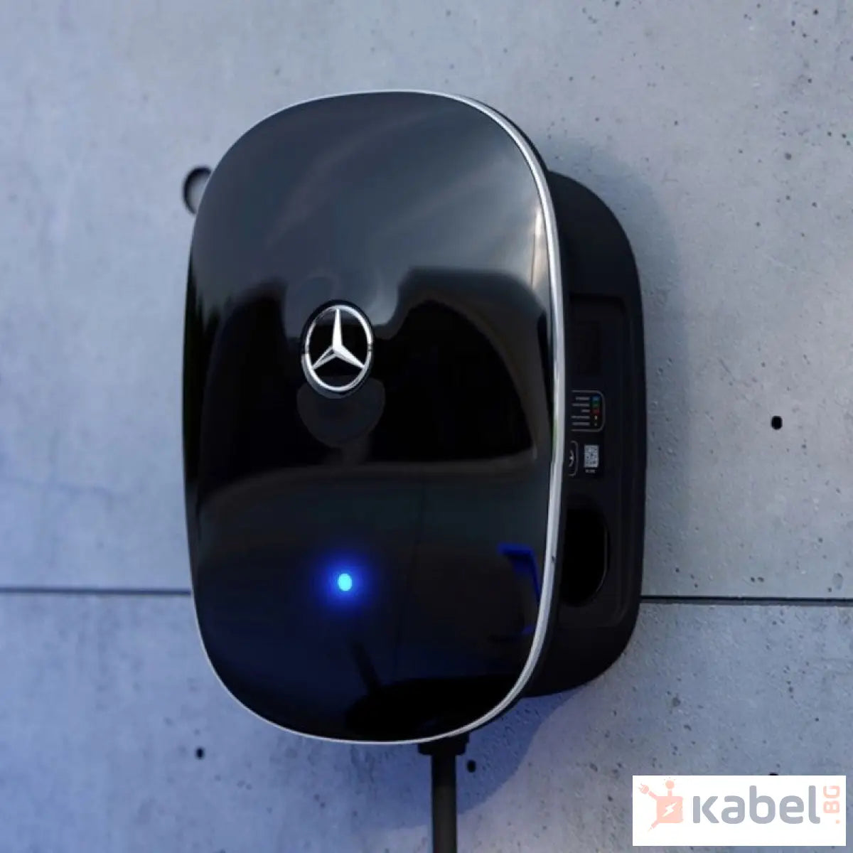 ЗАРЯДНА СТАНЦИЯ MERCEDES-BENZ HOME 6 М КАБЕЛ ТИП 2 | 22 KW AC | ЧЕРЕН ЦВЯТ