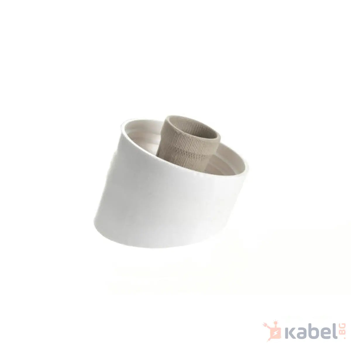 ОСНОВА ЗА АБАЖУР, КРИВА, БЯЛА, БАКЕЛИТ, BZ, 110, БАЗЕТО