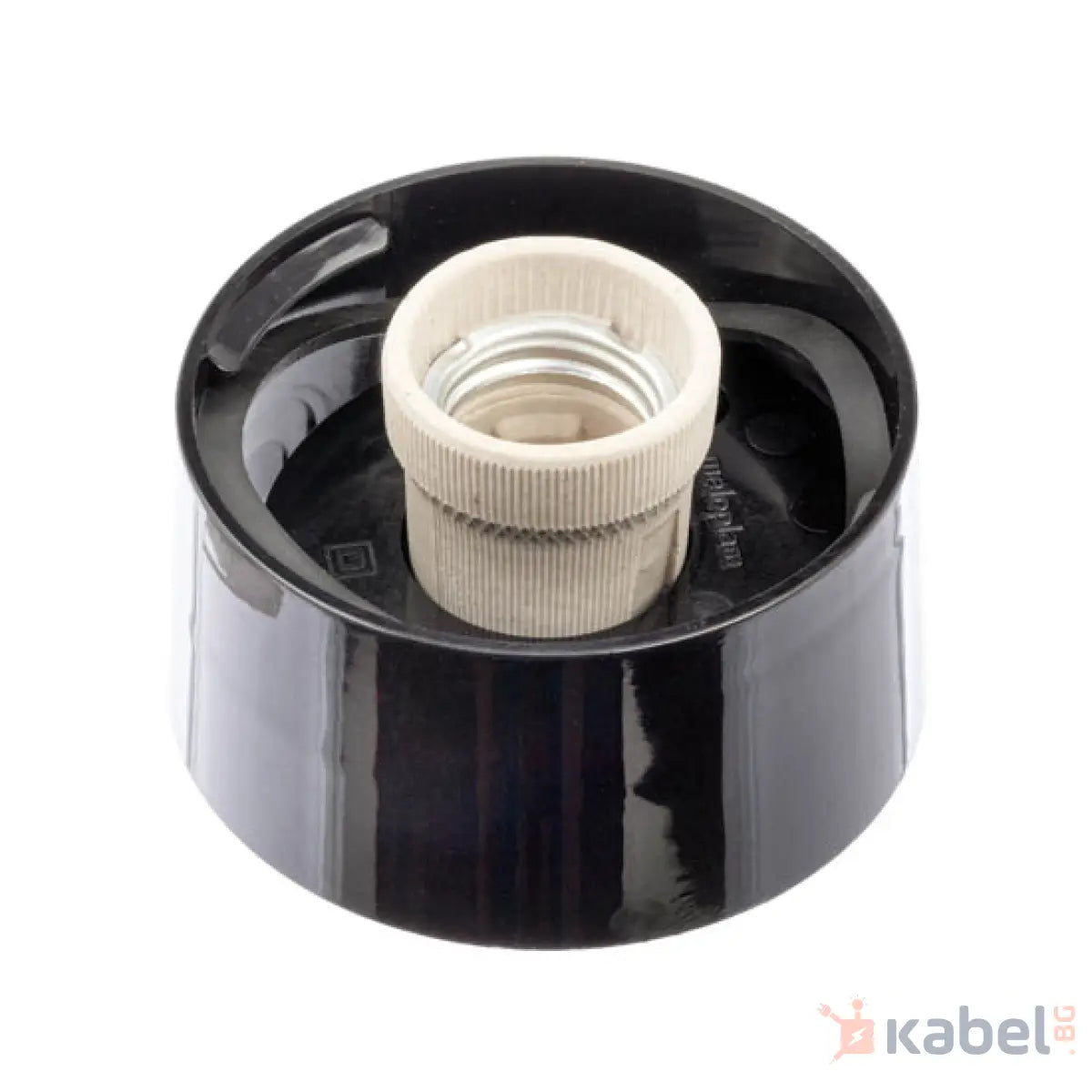 ОСНОВА ЗА АБАЖУР,ПРАВА,ЧЕРНА,PVC,50003,МЕЛОПЛАМ