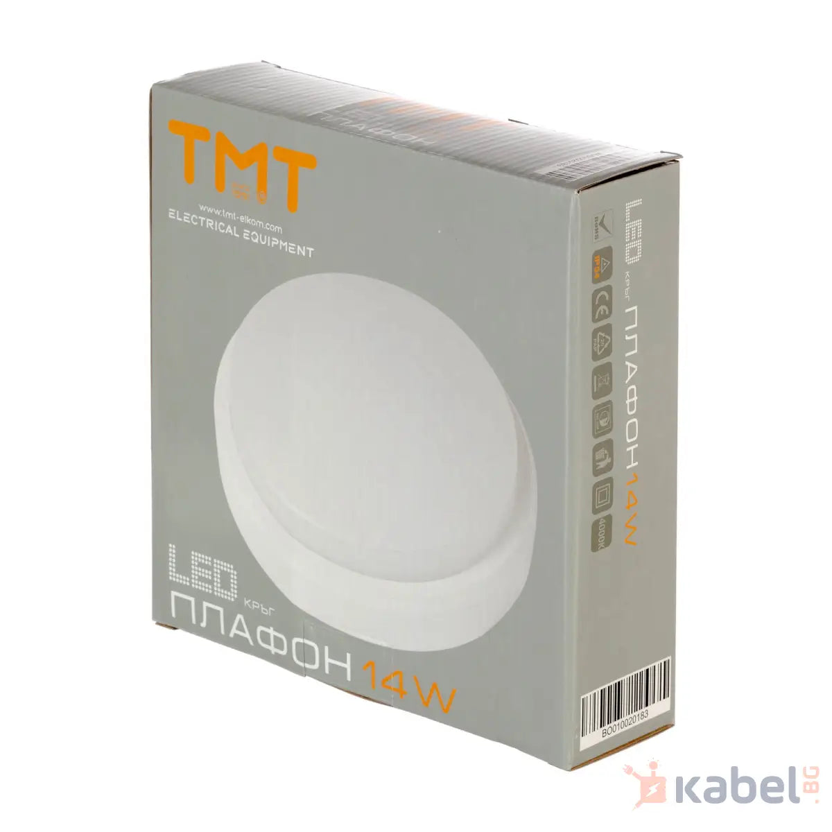 ПЛАФОНИЕРА LED 14W 4000K 980Lm IP54 КРЪГ 230V