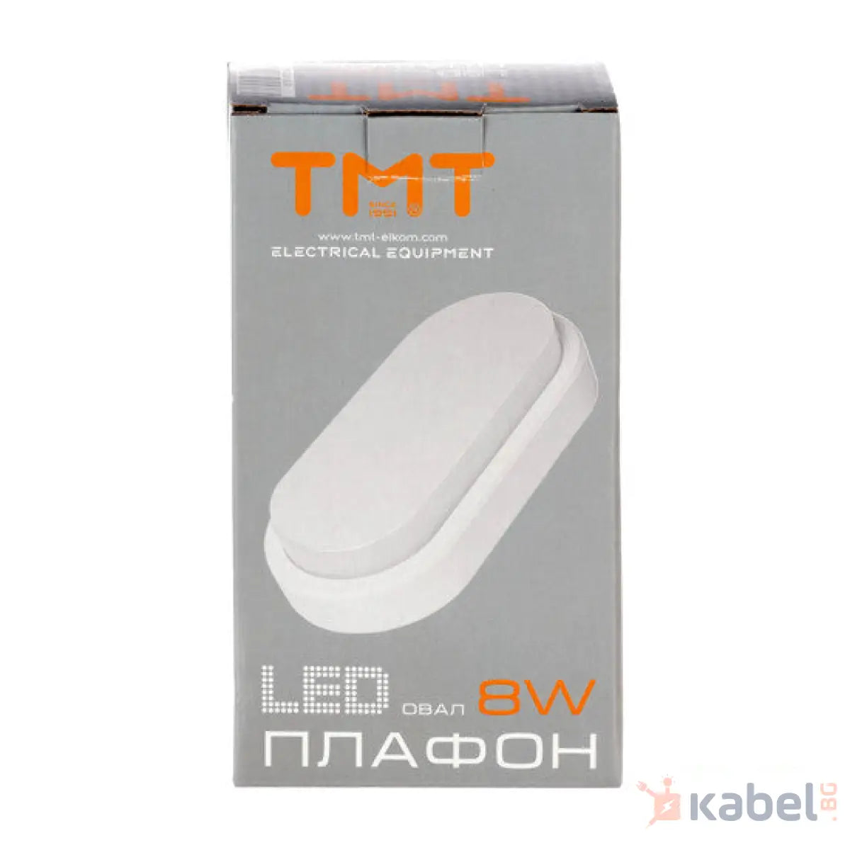 ПЛАФОНИЕРА LED 8W 4000K 560Lm IP54 ОВАЛ 230V