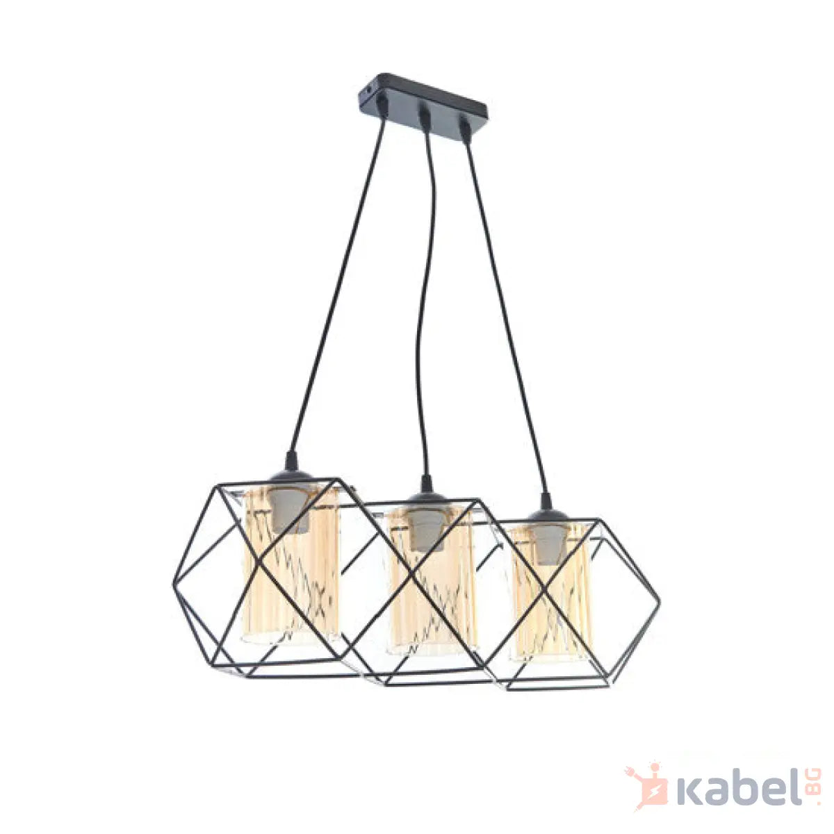 ПОЛИЛЕЙ 543 БРИЗ КВАДРАТ ЧЕРНО 3хЕ27