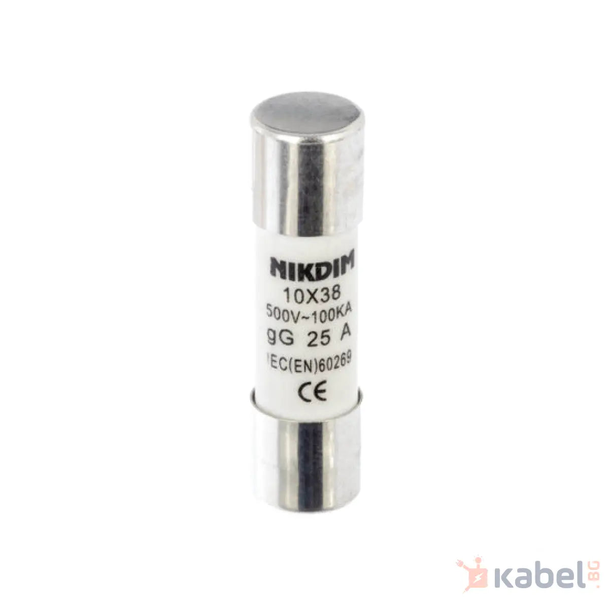 Стопяем предпазител 25А НИКДИМ Керамичен NIKDIM