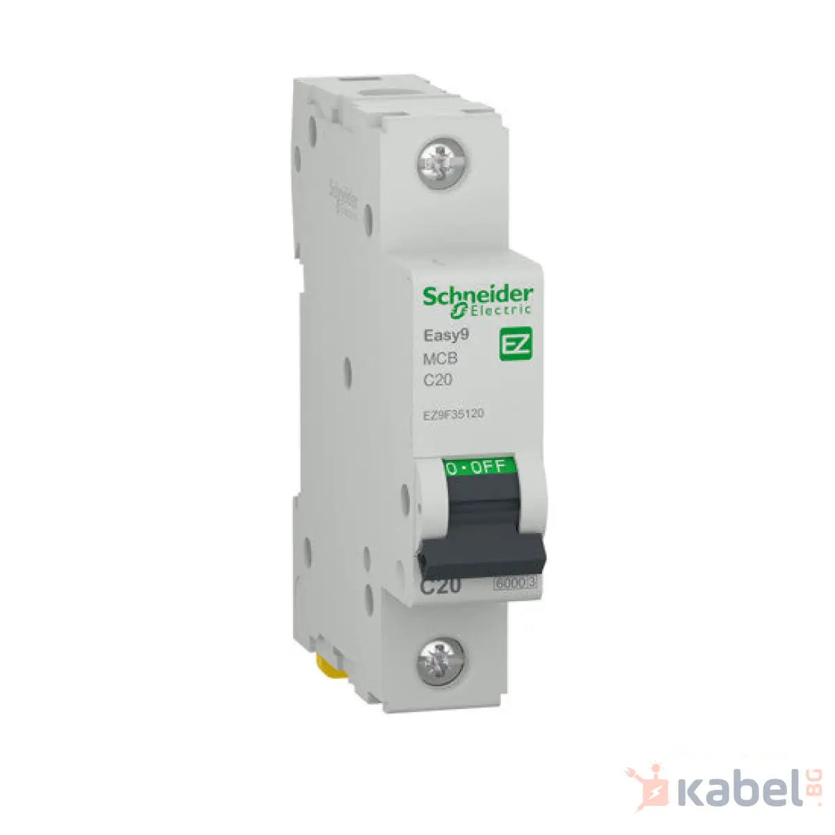Автоматичен предпазител 20 А 1 P C 6 kA Шнайдер Easy 9 Прекъсвач Schneider