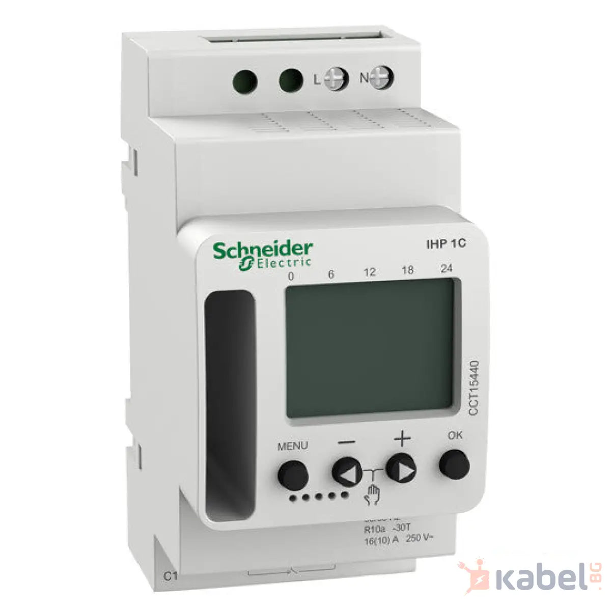 ПРОГРАМИРУЕМО РЕЛЕ 24h/7ДНИ 16A IHP 1C E CCT15440