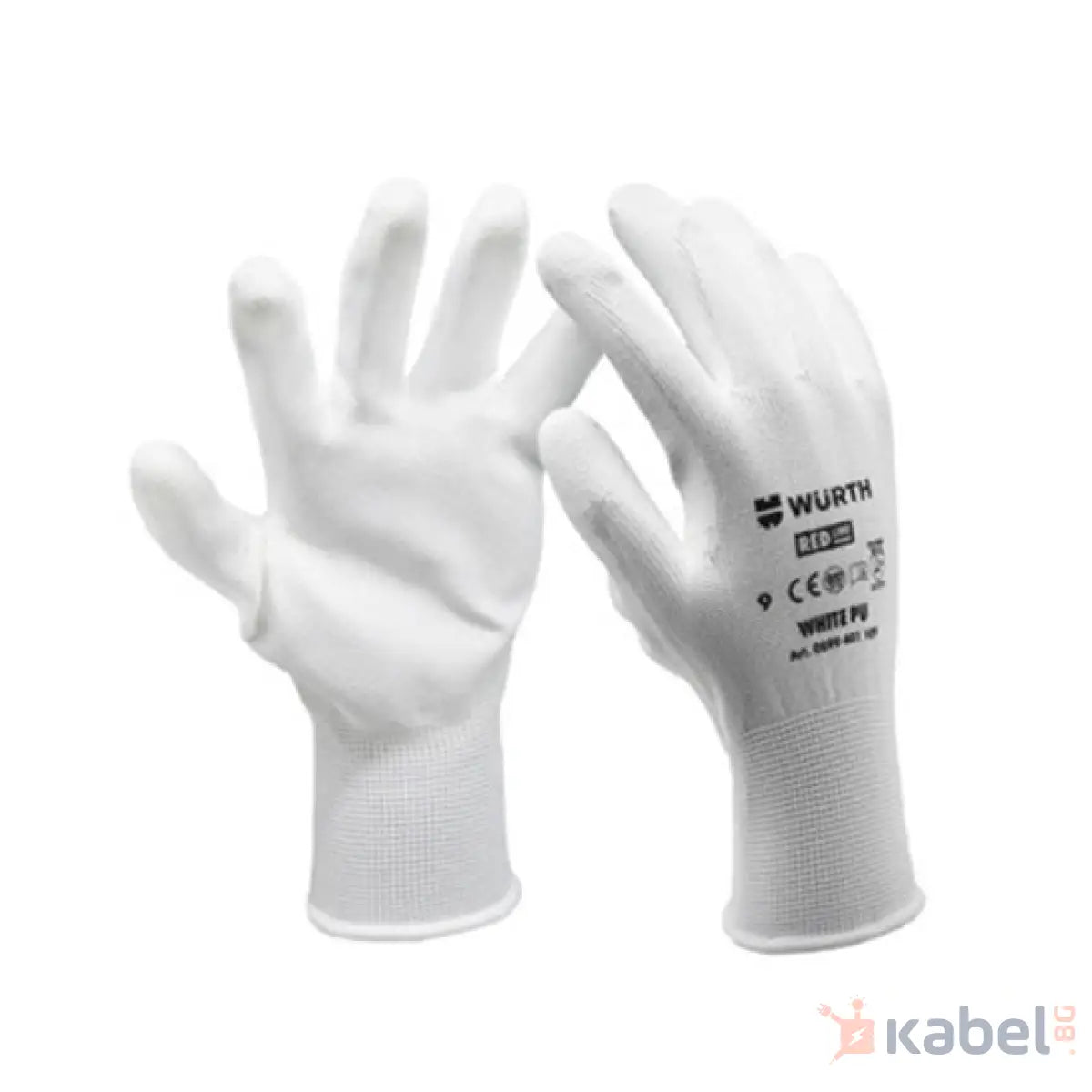 РЪКАВИЦИ PU COMFORT - БЕЛИ разм.10(XL)