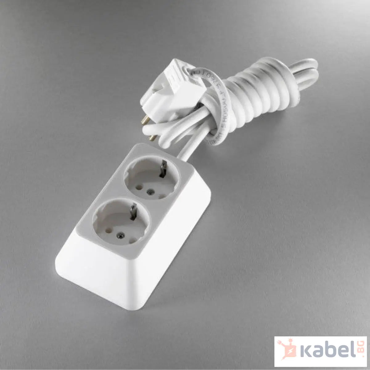 РАЗКЛОНИТЕЛ 2 С 2М КАБЕЛ БЯЛ Т-М ТРАПЕЦОВИДЕН 6095 РАЗКЛ.