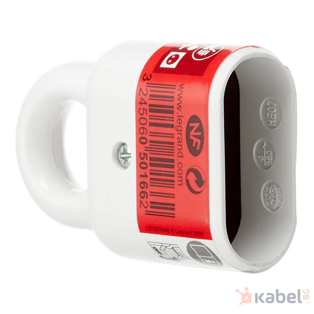 50166 СЪЕДИНИТЕЛ КУПЛУНГ 2Р 6А 250V БЯЛ LEGRAND