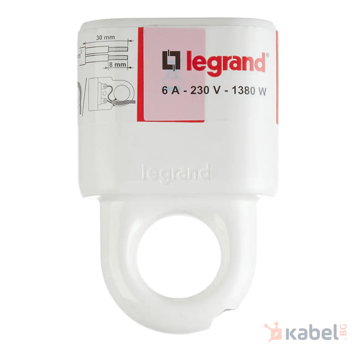 50166 СЪЕДИНИТЕЛ КУПЛУНГ 2Р 6А 250V БЯЛ LEGRAND