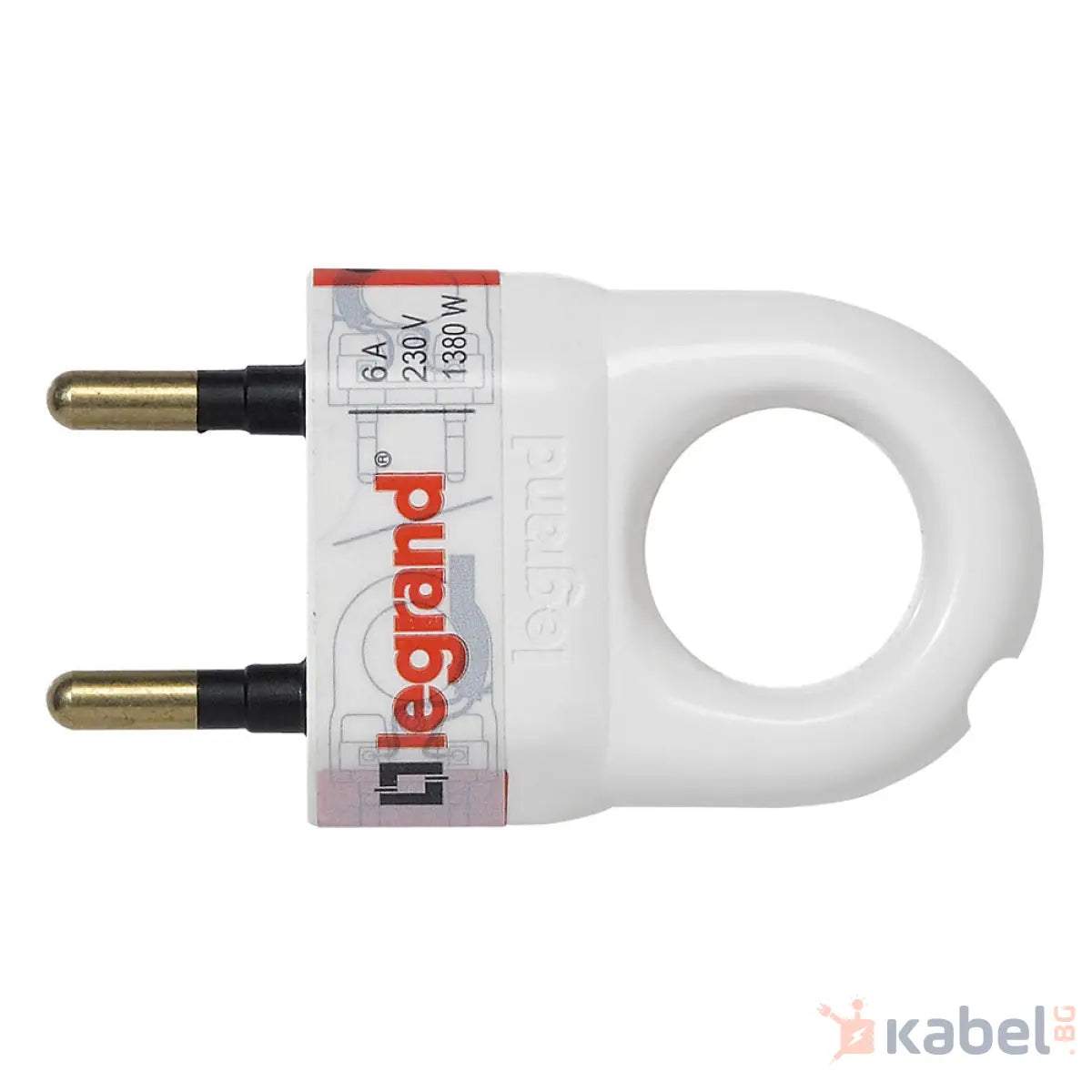 50162 ЩЕПСЕЛ 2P 6А 250V БЯЛ LEGRAND