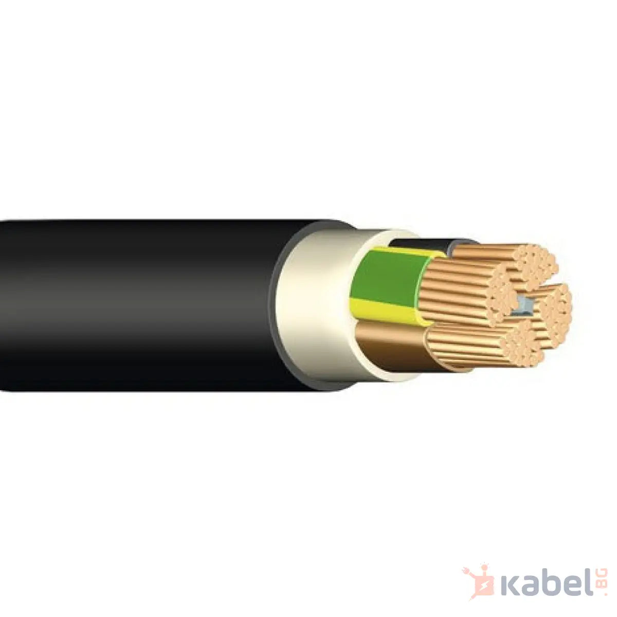 Силов меден кабел NYY-J над 25 мм2 с намалена Нула