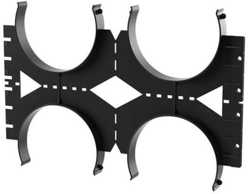 Аранжор за тръба 4 х ф1 60мм цвят Черен HDPE UV Kouvidis