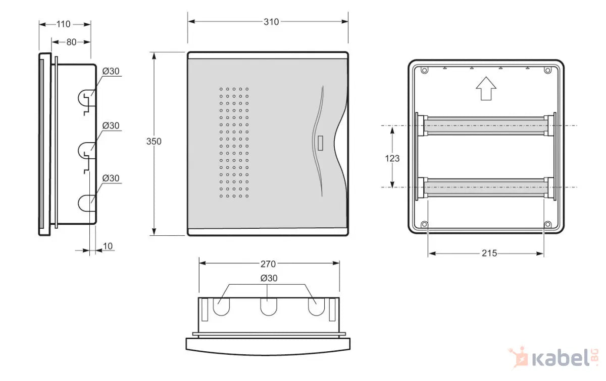 3524, ТАБЛО АПАРТАМЕНТНО/ТАП 24 СМ ПРОЗРАЧНА ВРАТА