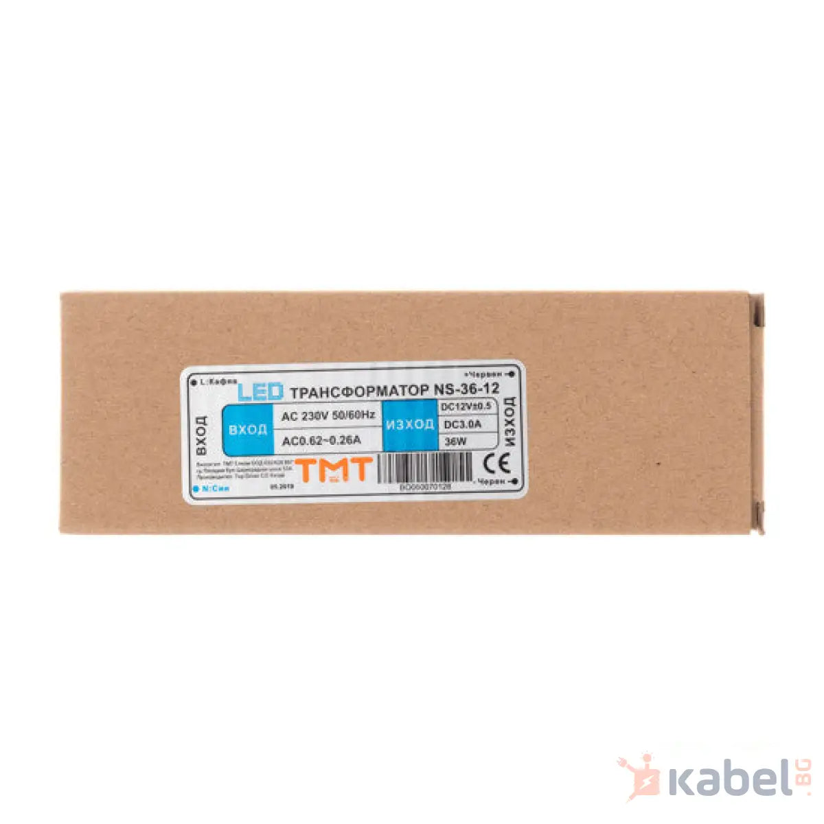 ТРАНСФОРМАТОР LED 36W 3A AC230V- DC 12V