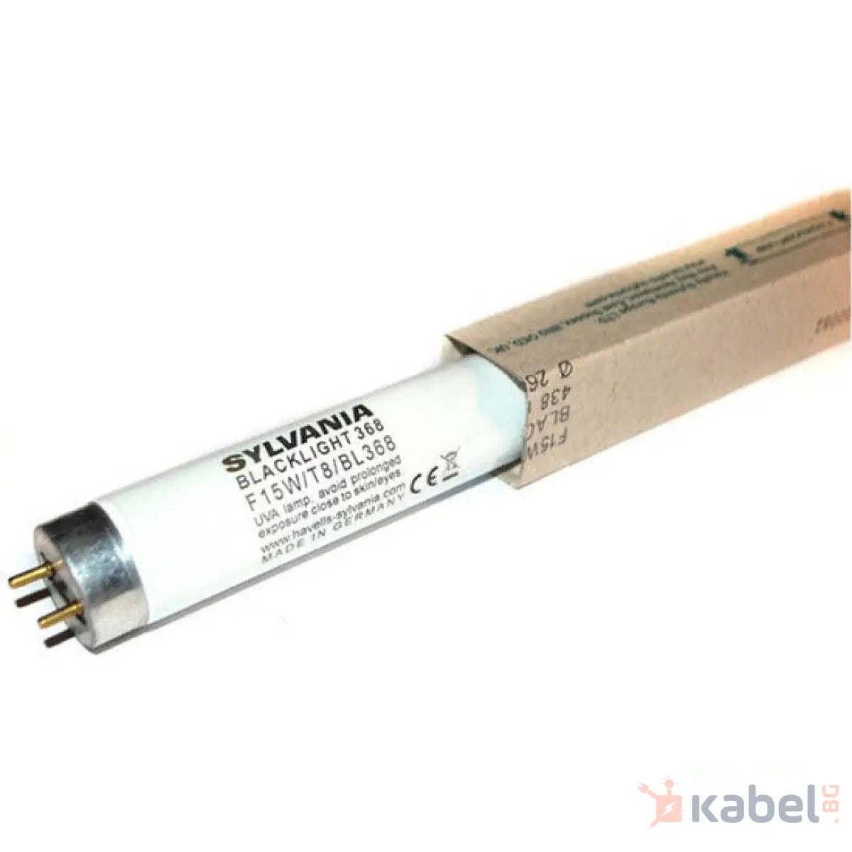 ТРЪБА ЛУМИНИСЦЕНТНА ЗА НАСЕКОМИ 15W Т8,L=438mm,UV,СИЛВАНИЯ