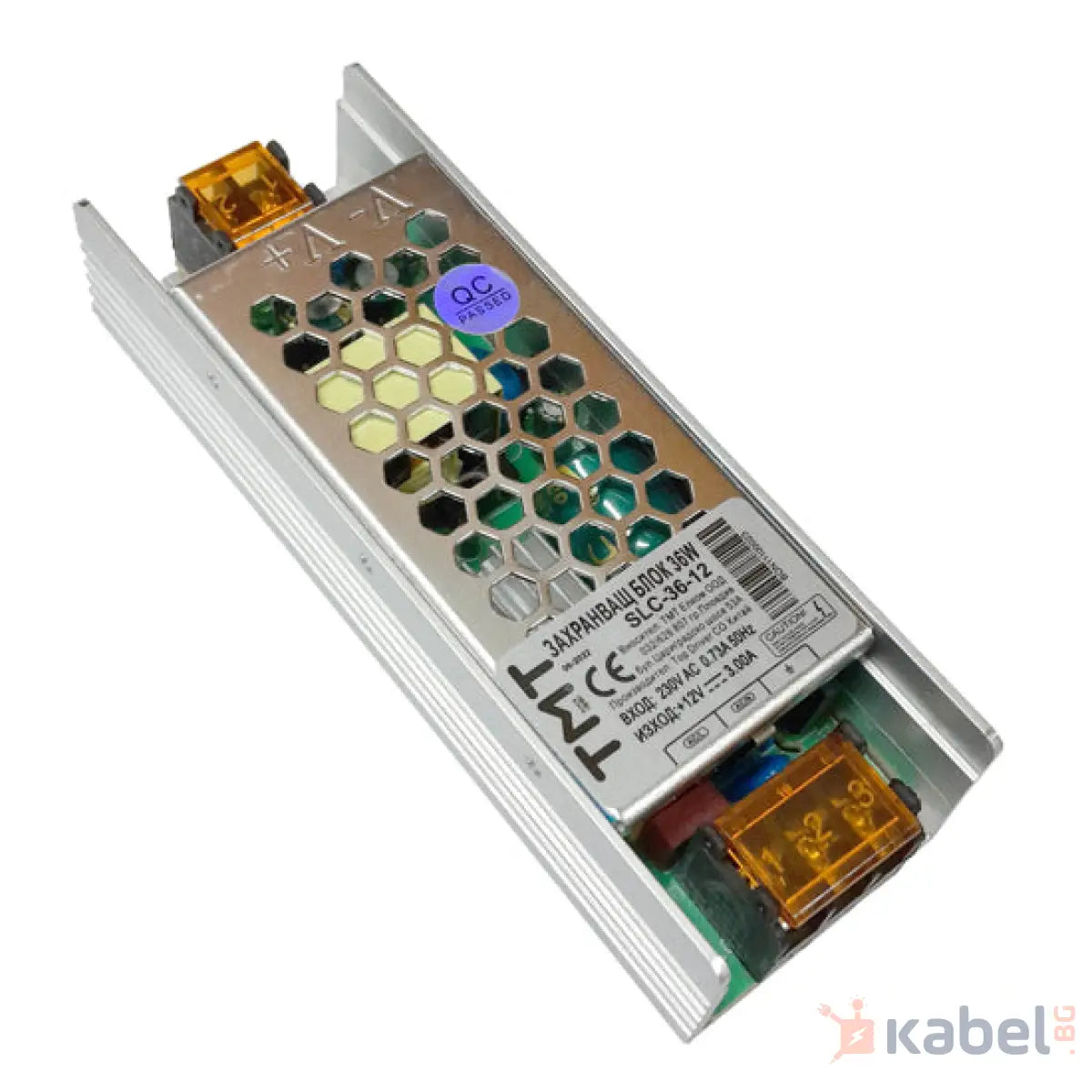 ЗАХРАНВАЩ БЛОК ЗА LED 36W 3A AC230V-DC12V 115х40х25mm