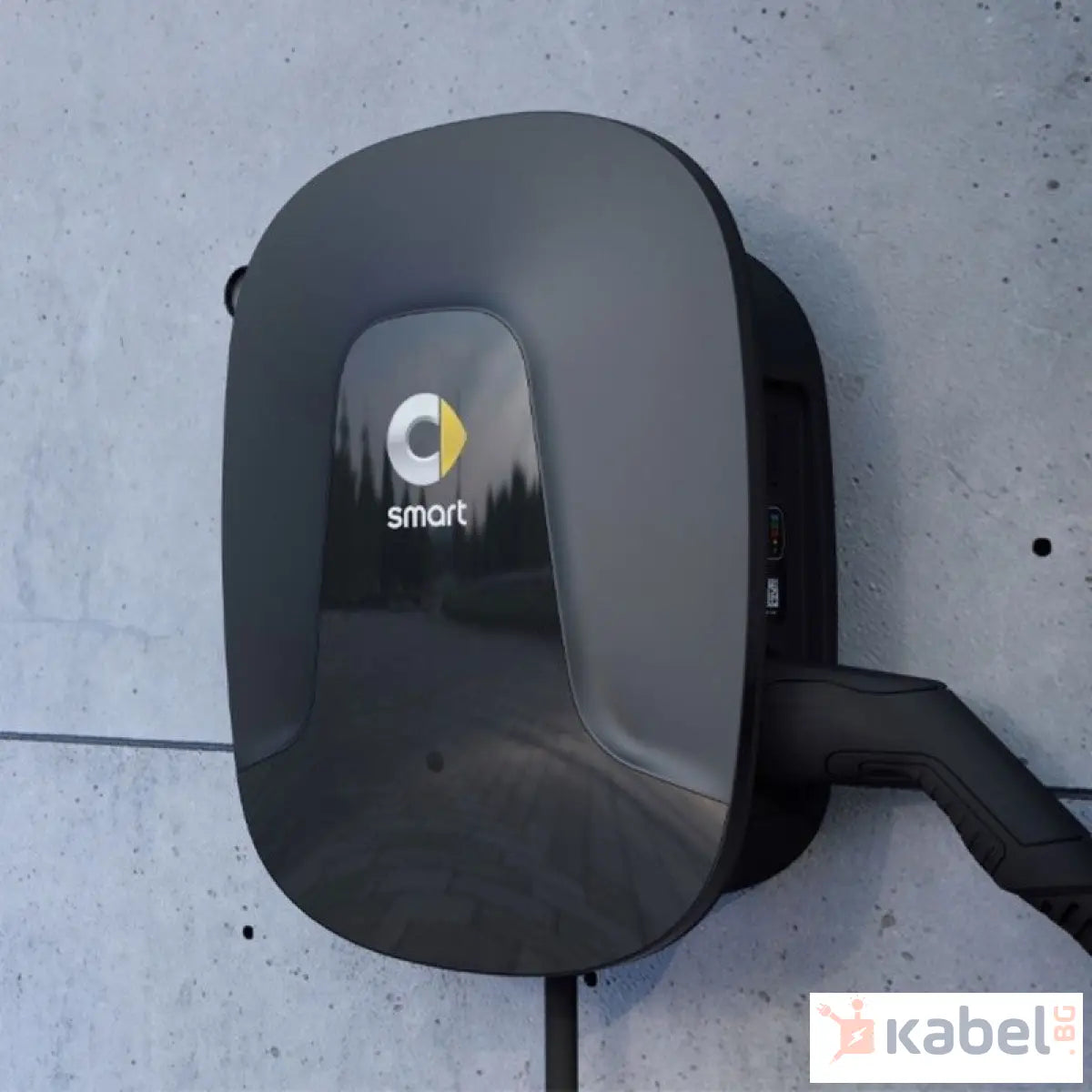 ЗАРЯДНА СТАНЦИЯ SMART HOME 6 М КАБЕЛ ТИП 2 | 22 KW AC | ЧЕРЕН ЦВЯТ