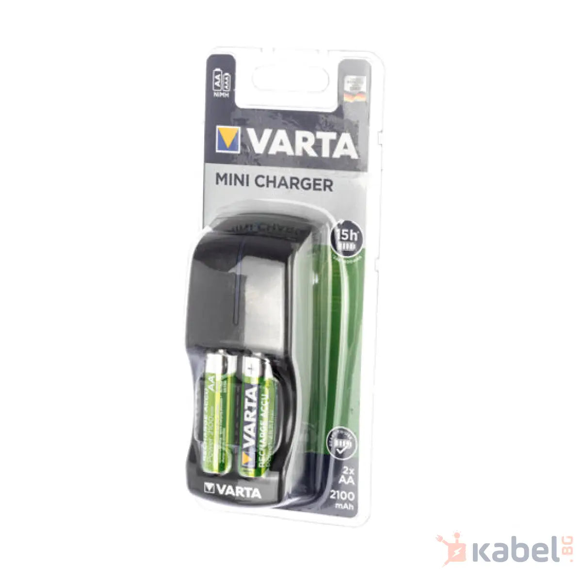 ЗАРЯДНО У-ВО VARTA 2Х2100 mAh EE MINI CHARGER