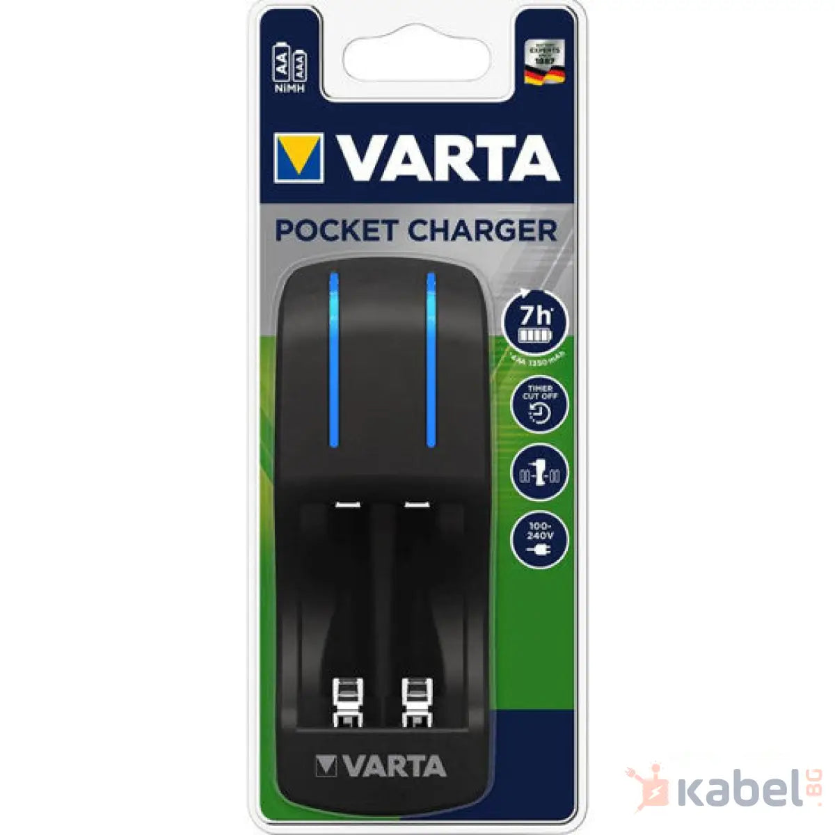 ЗАРЯДНО У-ВО VARTA 4-поз. POCKET CHARGER,