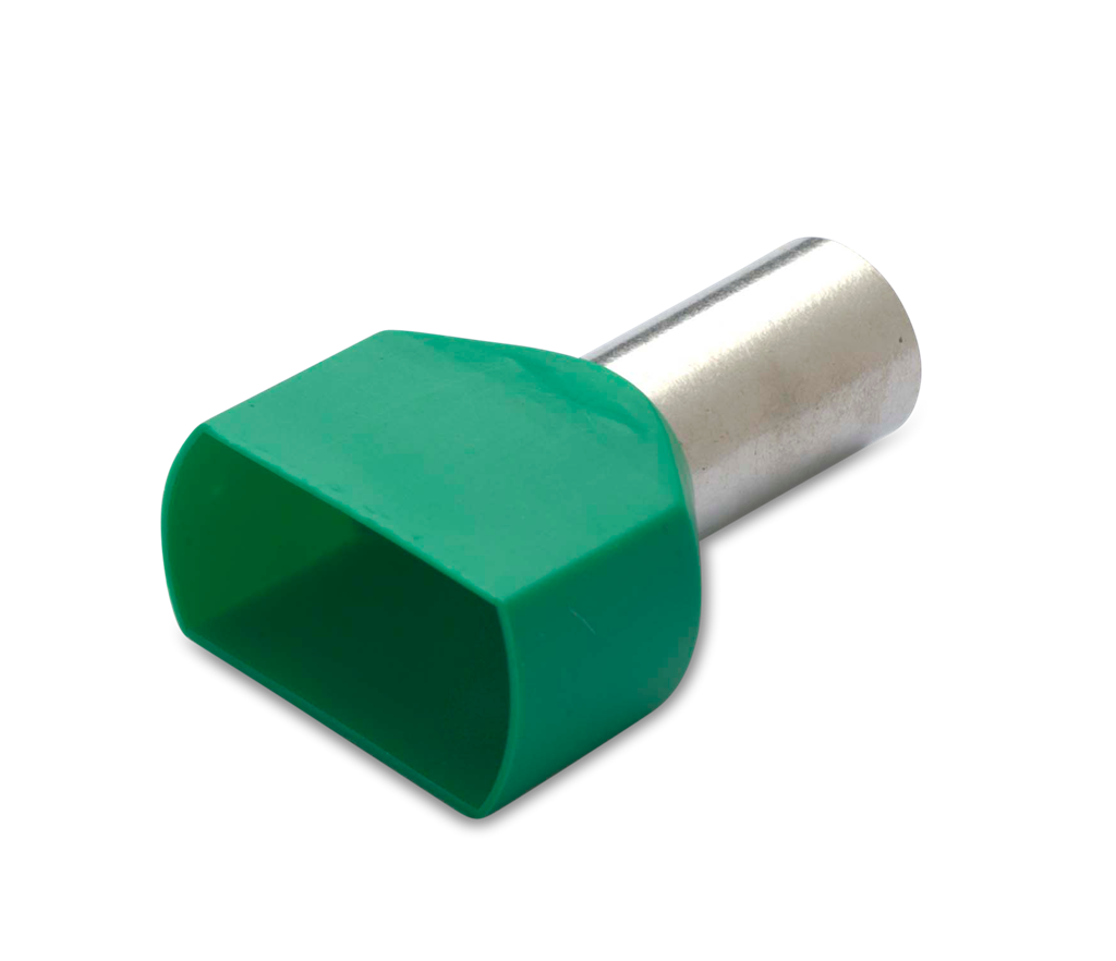 Кабелен накрайник изолиран за два проводника 2 х 16 мм²  х 14 мм 50 бр . пакет