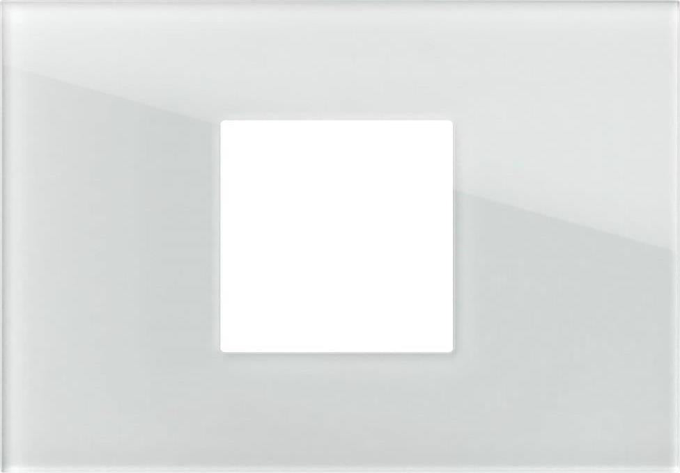 Рамка 2 / 3 M , цвят Бяло стъкло , Modul Edge TEM