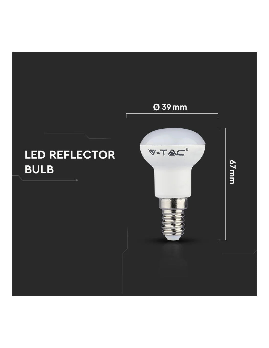 LED Крушка SAMSUNG ЧИП 3 W E 14 R39 6400 K